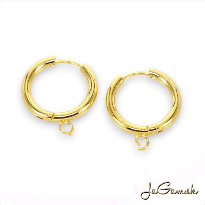 Kruhové náušnice CHIRURGICKÁ OCEĽ 19mm, 2ks (CH1696g)